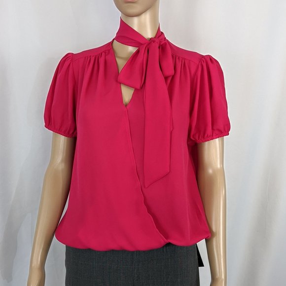 New York & Company Tops - NY&CO Primrose Wrap Bow Blouse 161H